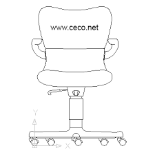 Regular office chair block in furniture autocad free drawing 64 in. Autocad Drawing Ergonomic Chair With Wheels And Arms Dwg