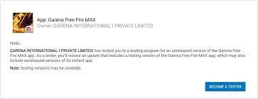 The new version has remained in testing for some time now, with a number of betas having rolled out across the regions over the last year. Free Fire Max Opens Beta Testing Here S How To Download It