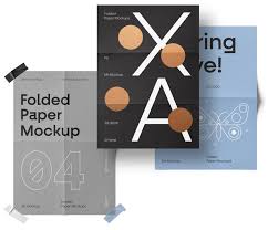 Folded Paper Mockups Psd Mockups Freebies Mr Mockup In 2020 Paper Mockup Holographic Print Mockup