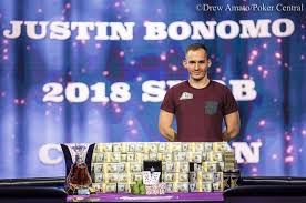 Justin Bonomo Wins 2018 Super High Roller Bowl For 5 000 000 Poker Tournament Justin High Roller