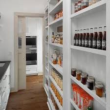 A pantry is a real luxury and very get inspired to design and add a pantry to your kitchen here. Narrow Walk In Pantry Design Ideas