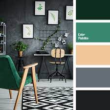 Prefer a mostly monochromatic look? Color Palette 3611 Color Palette Interior Design Green Colour Palette Black Color Palette