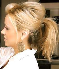 Five Minute Updos Medium Hair Messy Cute Ponytails Coiffure Cheveux Mi Long Coiffure Cheveux Mi Long