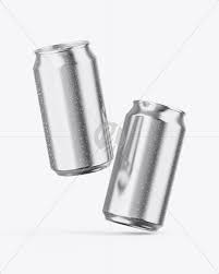 Download Two Glossy Metallic Cans Mockup In Can Mockups On Yellow Images Object Mockups PSD Mockup Templates