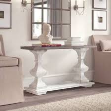 Union Rustic Dexter Solid Wood Console Table Reviews Wayfair In 2020 Console Table Furniture White Console Table