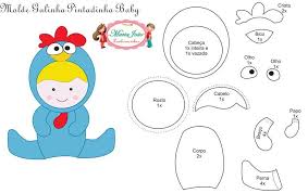 Boneca baby galinha pintadinha em feltro. Pin Oleh Melanie Bairen Di Feltro Tirados Da Net Pola Flanel Pola Boneka Flanel Pola Boneka