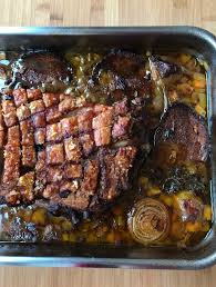 Knuspriger Schweinebauch Aus Dem Backofen Ofen Offen Rezept Schweinebauch Krustenbraten Rezept Fleisch Gerichte