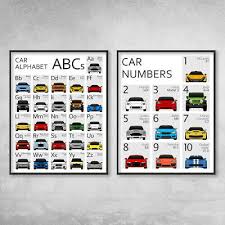 Numbers Chart 1 10 Poster Kids Children A4 Educational Wall