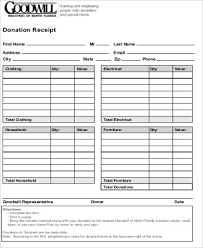 Goodwill Donation Receipt 13 Examples In Word Pdf