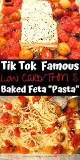 Low Carb Baked Feta Pasta From Tik Tok Protecting Your Pennies Recipe In 2021 Recipes Low Carb Recipes Feta Recipes