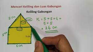 Luas dan keliling bangun datar 1 soal kelas 6 sd 1 rumus. Keliling Dan Luas Gabungan Bangun Datar 1 Youtube