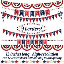 4th of july png images: July 4th Clip Art Teacher Clipart Red White And Blue Etsy