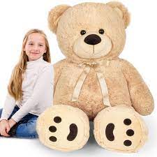 48 4 Feet Giant Teddy Bear Big Huge Stuffed Toy Birthday Gift For Kids Girls Ebay Teddy Bear Stuffed Animal Huge Teddy Bears Giant Teddy