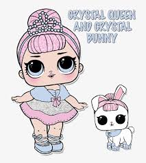 Printable coloring page of a girl with flowers and crystals. Lol Doll Coloring Pages Page Color Your Lol Surprise Crystal Queen Transparent Png 720x881 Free Download On Nicepng
