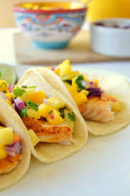 Mango pineapple salsa fish tacos. Mini Fish Tacos With Mango Habanero Salsa Fair Robin Revival