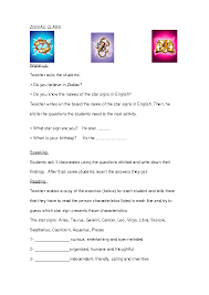 22 free horoscopes zodiac sign worksheets