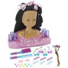 Dream Dazzlers Salon Styling Head Doll African American By Tru 99 94 Little Girls Can Create Fabulous Hairstyles With Th Long Dark Hair Dark Hair Hair Ties