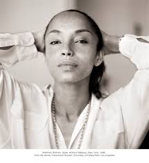 QUESTION: WHAT'S STRONGER THAN LOVE? If love is a battlefield, we'd happily  enlist as a “soldier of love” for music icon and today's birthday gal  @Sade. This stunning black-and-white portrait was made