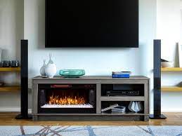 Lysander ii brown 54 in. Bushwick Electric Fireplace Tv Stand In Grey Oak 1030fm 28 227 Scott Living