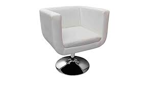 Lounge sessel drehbar lounge sessel drehbar leder lo. Anself Loungesessel Clubsessel Cocktailsessel Aus Kunstleder Hohenverstellbar Und Drehbar Weiss Amazon De Kuche Haushalt