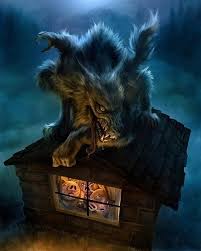 13 is the universal number signifying evil and bad luck. The Three Little Pigs And The Big Bad Wolf Alternate Universe Art Werewolf Big Bad Wolf