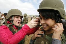 MILITARY: Wives take a turn at Marine for a day