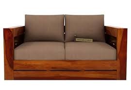 Get Stegen 2 Seater Wooden Sofa With Honey Finish For Comfortable Seating Of Two If You Like To Add More Of The Wo 2 Seater Sofa Sofa Online Seater Sofa