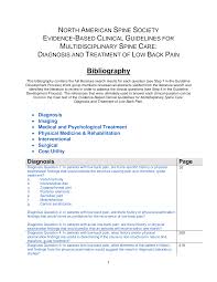 Https Www Spine Org Portals 0 Documents Researchclinicalcare Guidelines Lowbackpainbibliography Pdf