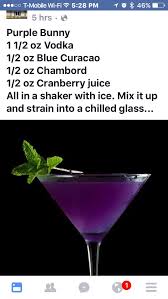 Purple Bunny Alcohol Drink Recipes Martinis Drinks Drinks Alcohol Recipes