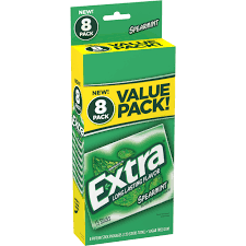 You may chew a piece of gum to ward off bad breath after a meal or to satisfy a craving for something sweet. Buy 8 Pack Extra Spearmint Sugar Free Chewing Gum 15 Sticks Online In Turkey 48714333