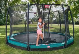 Trampoline A Enterrer Berg Champion 380 Filet Safety Net Deluxe Trampoline Best Trampoline Outdoor Bed