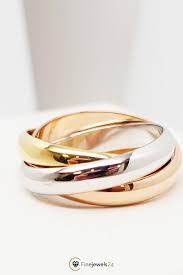 Cartier 18k Tri Color Trinity De Cartier 63 Us 11 Cartier Wedding Rings Jewerly Accessories Russian Wedding Ring