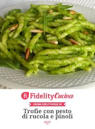 Trofie Con Pesto Di Rucola E Pinoli Ricette Pasti Italiani Ricette Di Cucina