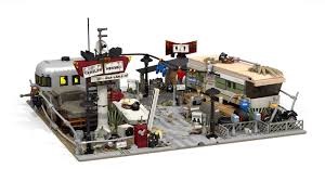 Lego Trailer Park Mobile Home Lego War Lego Lego Machines