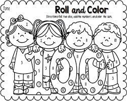 Roll And Color 100th Day Freebie 100 Days Of School School Coloring Pages 100s Day