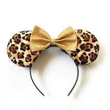 Leopard Print Mickey Ears Reversible Animal Kingdom Disney Inspired Ears Animal Kingdom Ears Leopard Minni Diy Mickey Ears Diy Mickey Mouse Ears Mickey Ears
