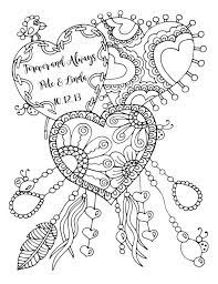 Anniversaries are a wonderful time to celebrate all the time that has been spent together. Check Out This Item In My Etsy Shop Https Www Etsy Com Listing 464493884 Customized With Your Name Or Heart Coloring Pages Love Coloring Pages Coloring Pages