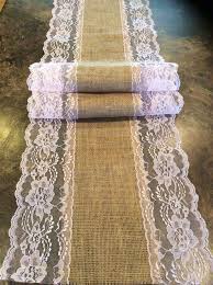 6ft 10ft Burlap Lace Runner Wedding Table Runner With Blush Pink Lace 13in Wide X 78in Lace Table Runner Wedding Burlap Lace Table Runner Lace Table Runners