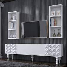 modatte lora kitaplikli rafli tv unitesi dekorazon home decor decor furniture