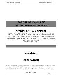 Cursul de azi a dolarului, euro şi leului moldovenesc in moldova. 1 Proiect Absolvire Raport De Evaluare Terec Calin Pentru Examen Final Apartament
