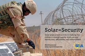Check Out Seia S Report Enlisting The Sun Powering The U S Military With Solar Energy Solar Energy Solar Solar America