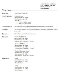 This way, using the fillable resume template you will only need to fill up each section in a simple way. Resume Simple Examples Designtopaver