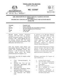 Portal rasmi jabatan imigresen malaysia portal of immigration department. Fillable Online Marine Gov No 12b2007b Jabatan Laut Malaysia Marine Gov Fax Email Print Pdffiller