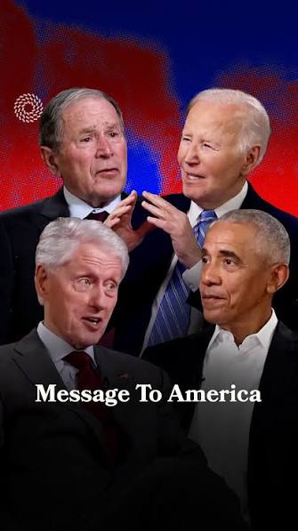 Four former presidents have a message for America…, Bill Clinton, George W. Bush, Barack Obama, and Joe Biden—from different parties and different moments—arrive at a similar point: the country’s ...