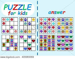 Keeping track of possible values for blank cells. Sudoku Puzzle Kids Vector Photo Free Trial Bigstock