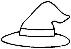 Each cone is filled with candy treats before it is attached to the base, making for a sweet surprise. Witch Hat Coloring Page Clipart Clipartbarn