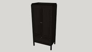 Pax wardrobes most closely resemble standard fitted wardrobes. Ikea Sundvik Wardrobe Black Brown 3d Warehouse