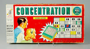 Pick a flash game and start playing a concentration game! Concentrating To Jog Your Memory Tv Show Games Vintage Board Games Vintage Games