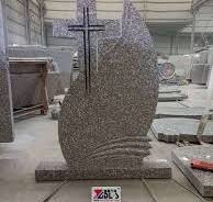 Carved Cross Granite Tombstone G664 Upright Headstone ...