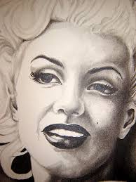 marilyn close up b&w
